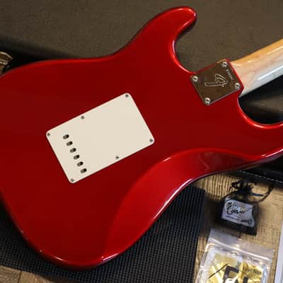 2008 Fender Custom Shop 1966 Stratocaster NOS Electric Guitar Candy Apple Red + COA OHSC image 13
