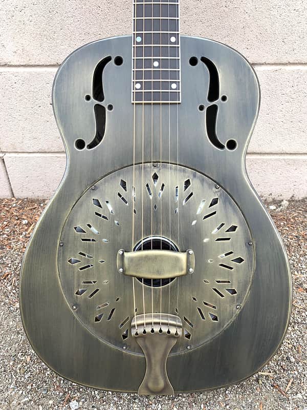 National Reso-Phonic Style N Antique Brass 14 Fret 2023 Antique Brass image 1