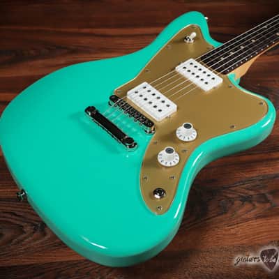 Fano JM6 Oltre Humbucker-Mount TV Jones PowerTron Guitar w/ Bag – Seafoam Green image 9