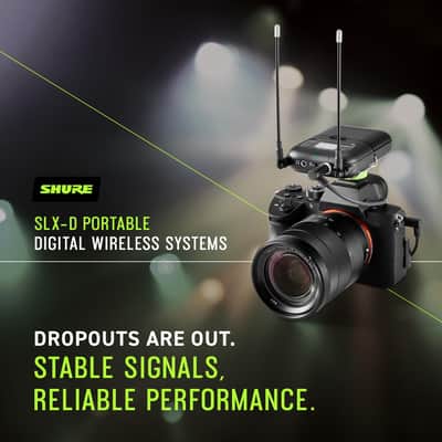 Shure SLXD15 Portable Digital Wireless Bodypack System with SLXD1 Bodypack Transmitter and SLXD5 Single-Channel Portable Receiver - Microphone/Instrument Cable Sold Separately | G58 Band (SLXD15-G58) image 3