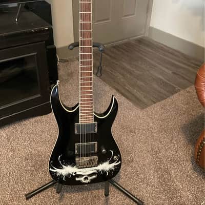 Ibanez MBM2 - Matt Bachand Signature 2007 - 2010 - Black with Skull Graphic image 6