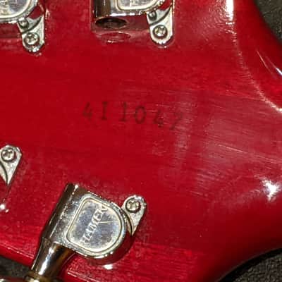Hamer 1984 K.K. Downing Signature Flying V Vector Translucent Red Flame Top VINTAGE Guitar w/OHSC, RARE & EXC! image 14