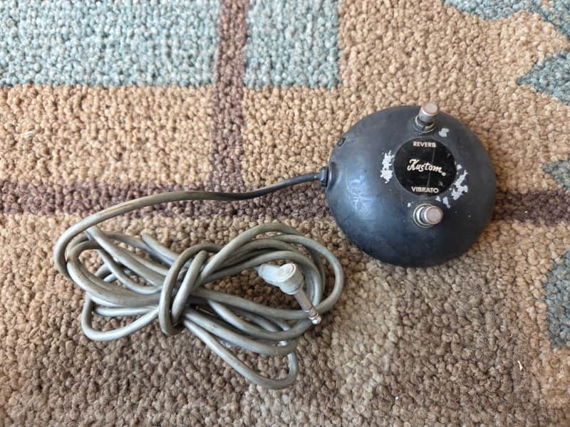 Vintage 1960's Kustom Two-Button (Reverb - Vibrato) Amplifier Footswitch! image 1