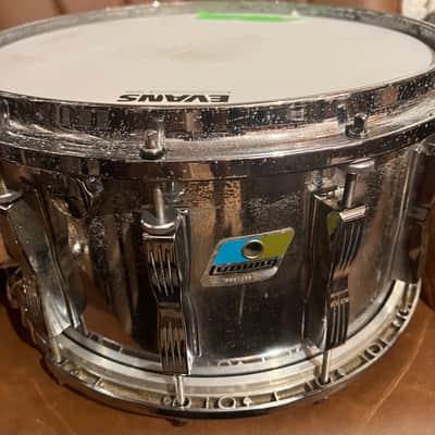 RARE Ludwig Coliseum Chrome (12 lug) snare 70s Blue/Olive badge - Chrome Over Wood image 1