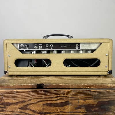1961 Fender Bandmaster 40-Watt 2-Channel 1x12" Piggyback Guitar Amp - Brown panel image 6