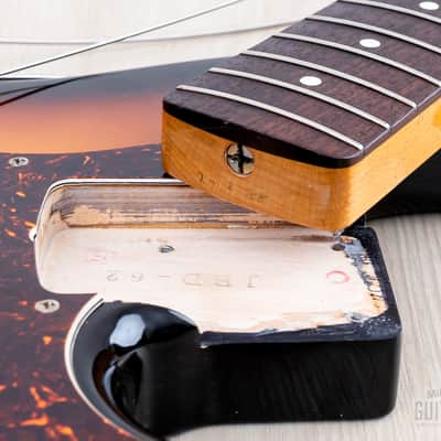 1988 Fender Jazz Bass ‘62 Vintage Reissue JB62-60 Sunburst, Japan MIJ Fujigen image 16