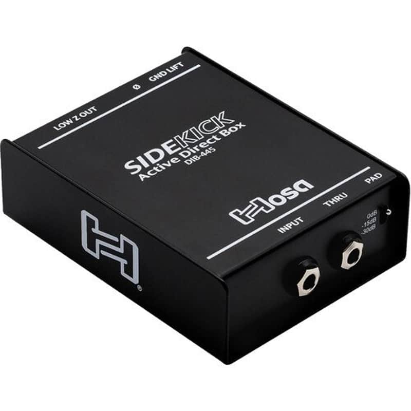 Hosa DIB-445 sidekick active DI box, 1/4 in ts to xlr3m image 1