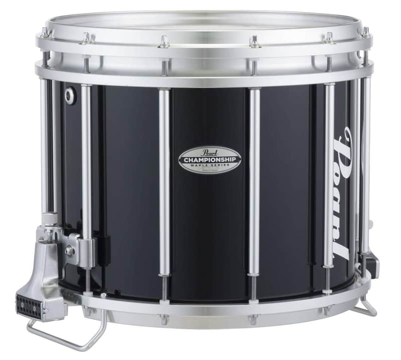 Pearl Championship Maple Marching Snare Drum - 14 x 12 inch - Midnight Black (FFXM1412/A46) image 1