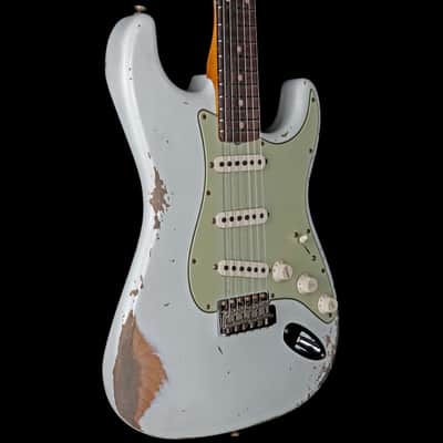 Fender Custom Shop 1961 Stratocaster Heavy Relic Aged Olympic White R121547 image 3