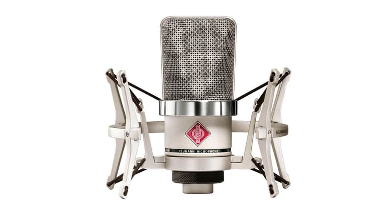 Neumann TLM102-STUDIO-SET Large Diaphragm Studio Microphone with Shockmount - Nickel image 1