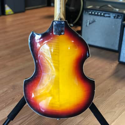 834 triple bound violin body guitar 1960's image 6