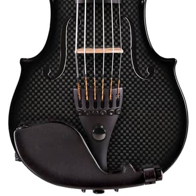 Glasser Carbon Composite Acoustic Electric 6-String Violin (4/4 Size) 2020s AE Black image 1