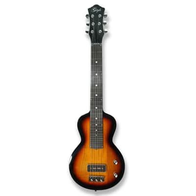 6-String Fretless Electric Lap Steel Guitar – Sunburst Okoume Body Silent Slide Guitar with Single-Coil Pickup image 1