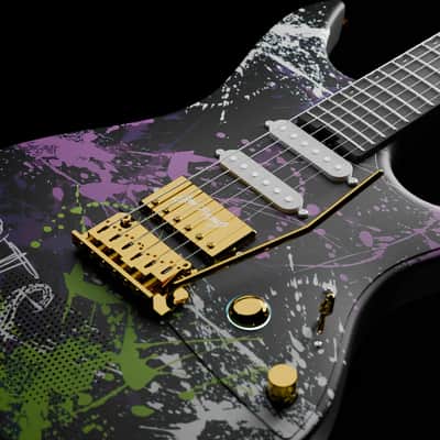 Enya Inspire: Carbon Fiber Super ST Smart Guitar Signature Inspire Iris image 2