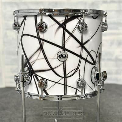 DW Collectors VLT 333 Maple 4pc Drum Set White Glass Contrails image 4