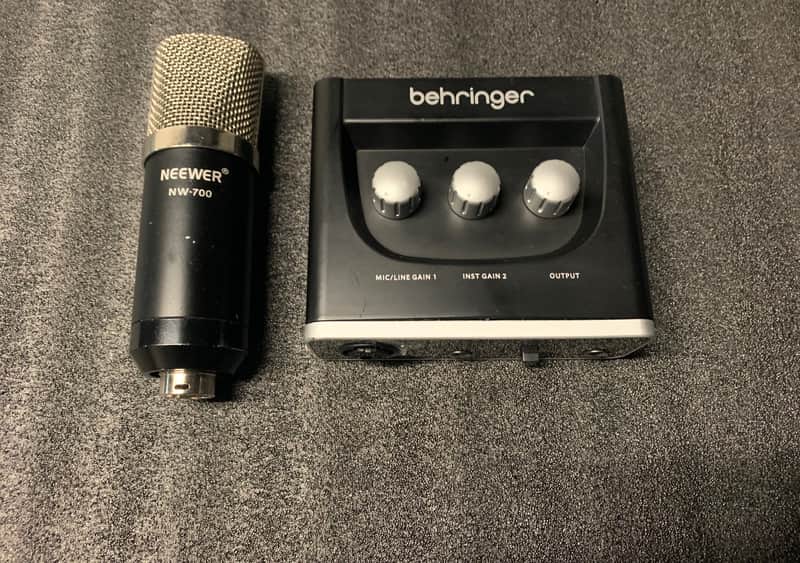Behringer U-Phoria UM2 2x2 USB Audio Interface + Microphone image 1