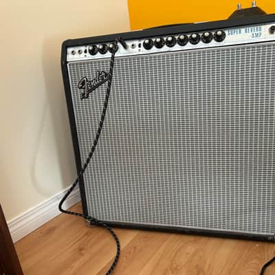 Fender Super Reverb "Drip Edge" 2-Channel 40-Watt 4x10" Guitar Combo 1968 - 1969 - Silverface image 1