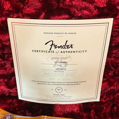 Fender 75th Anniversary American Vintage II 1951 Precision Electric- Butterscotch Blonde image 8