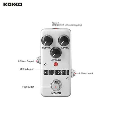 KOKKO FCP2 Compressor Mini Guitar Effect Pedal True Bypass,price include the import duty to US buyer image 5