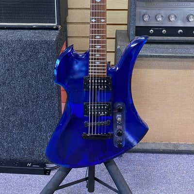 BC Rich Mockingbird, Blue Black Flame, Japan Edition, 1999, MKB