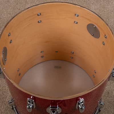 1980s Ludwig "Rocker" Red Cortex Drum Set image 23