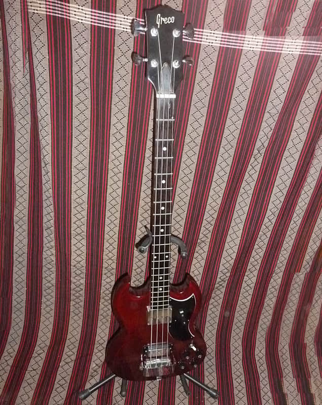 Greco EB-420 SG Bass 1974-75 Cherry Red FREE Shipping to the US. See note for more info image 1
