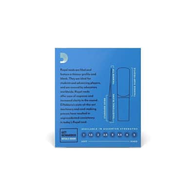 10 Pack of Royal by D'Addario Alto Saxophone (Sax) Reeds, 4 Strength - RJB1040 image 3