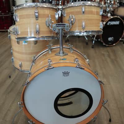 Vintage Mid-70s Ludwig Butcher Block 4-Piece Shell Pack 12/13/16/22 image 3