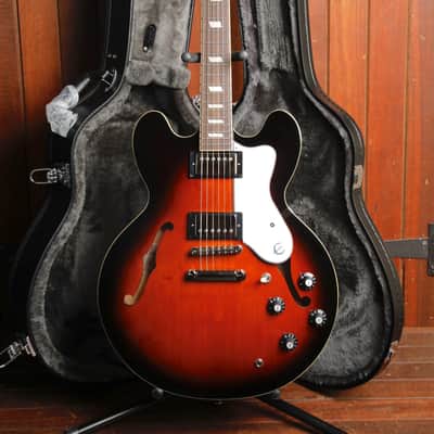 Epiphone Bonehead Riviera Dark Tobacco Burst Semi-Hollow Electric Guitar image 2