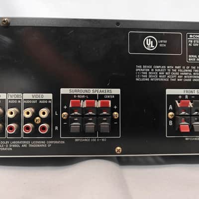 Sony STR-SE381  A/V 5 Channel Audio Video Receiver (1998) image 10