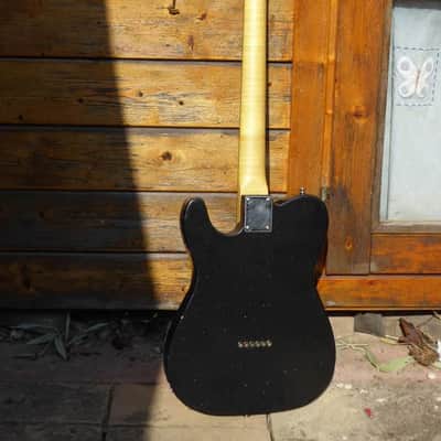 DY Guitars Eddie Vedder tribute black sparkle relic tele body PRE-BUILD ORDER image 2