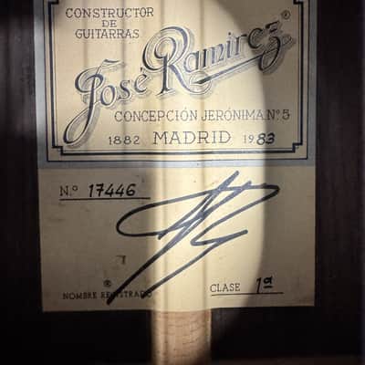 Jose Ramirez 1a - Jacaranda - 1983 - Excellent image 23