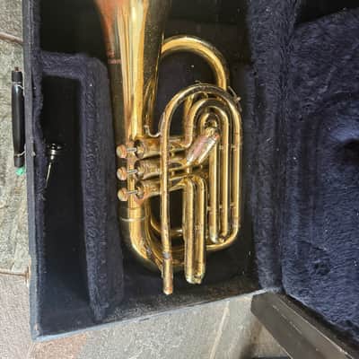 Bach Mercedes Marching Baritone Horn with case and mouthpiece, Made in USA image 16