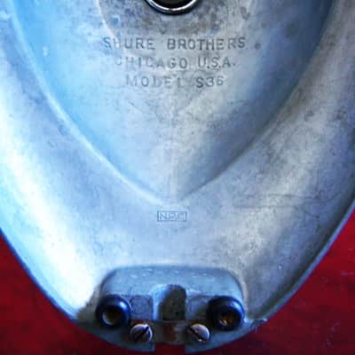 Vintage RARE 1930's Shure 70H crystal microphone w Shure S-36 stand and A84B adapter 55 55S 737A image 18