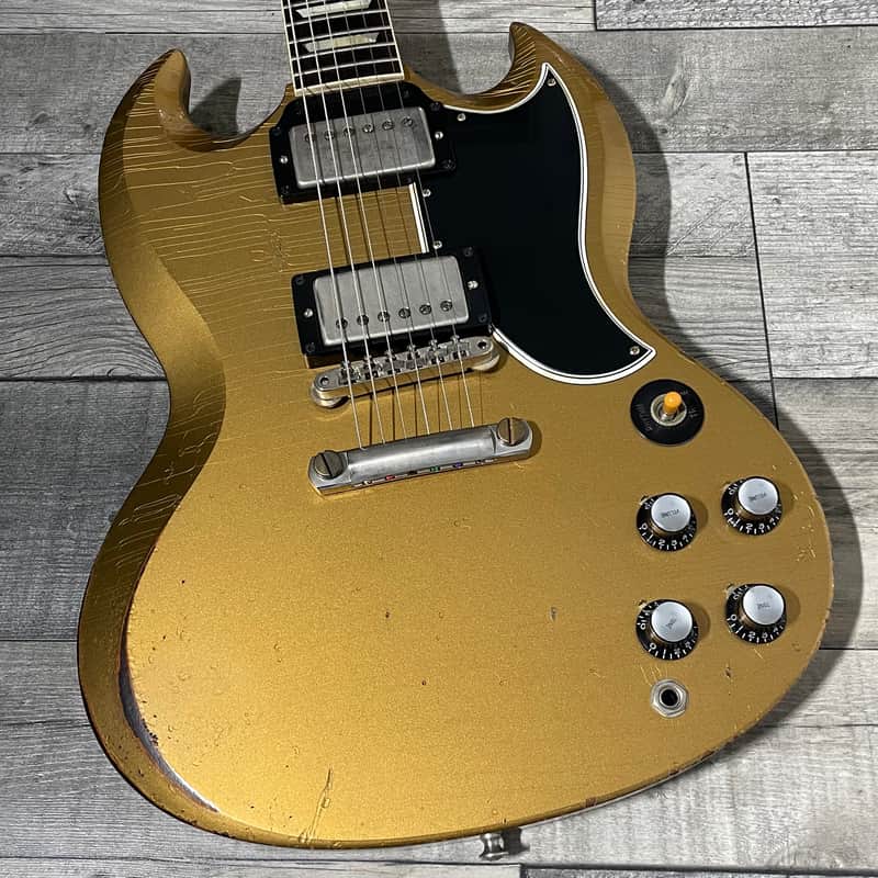 2025 Gibson Custom Murphy Lab Ultra Heavy Aged ‘61 SG Standard - Double Gold image 1