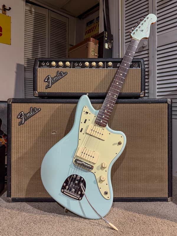 2007 Fender Thin Skin '62 Jazzmaster Sonic Blue Special Limited AVRI image 1