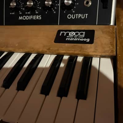 Moog Minimoog Model D 44-Key Monophonic Synthesizer 1971 - 1982 - Black / Wood image 6