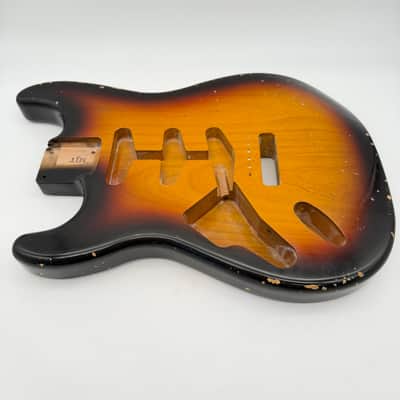 MJT Stratocaster Relic Body Alder Nitro Lefty Light mjt6629 image 2