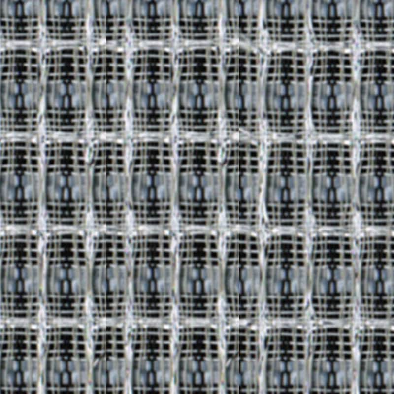 Mellotone DF8024-36 - Black with Silver and Grey Stripes Grill Cloth image 1