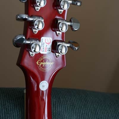 Epiphone Les Paul Standard Plus Top PRO 2012 - 2019 - Cherry Burst UPGRADED image 6