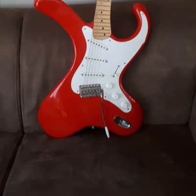 Sale!! 
Brian Eastwood Fender Bender Stratocaster Distortorcaster 1992 Fiesta red Unique Rare Nr.5 Custom Hand Made image 19