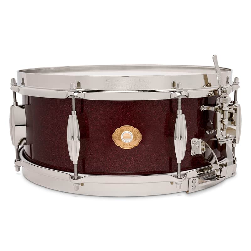 Slingerland Radio King Snare Drum, 5.5x14", Maroon Glass