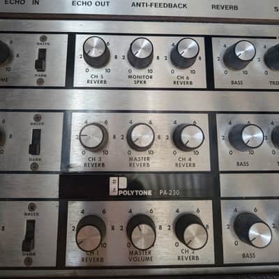 Polytone PA-230 6 Channel 1970s - Black image 5
