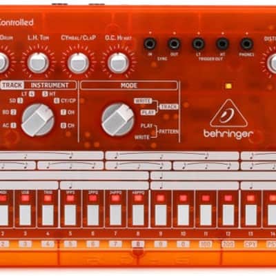 Behringer RD-6-TG Analog Drum Machine - Orange Translucent image 2