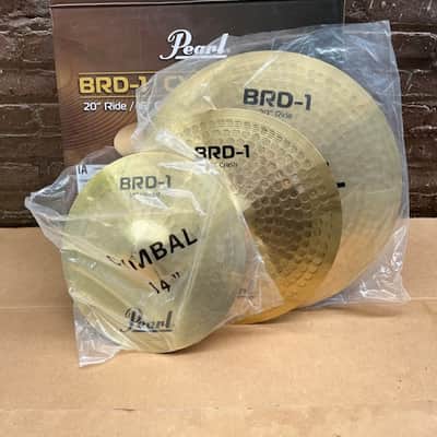 Pearl BRD-1 3 Piece Cymbal Pack: 14" Hi-hats, 16" Crash, 20" Ride image 1