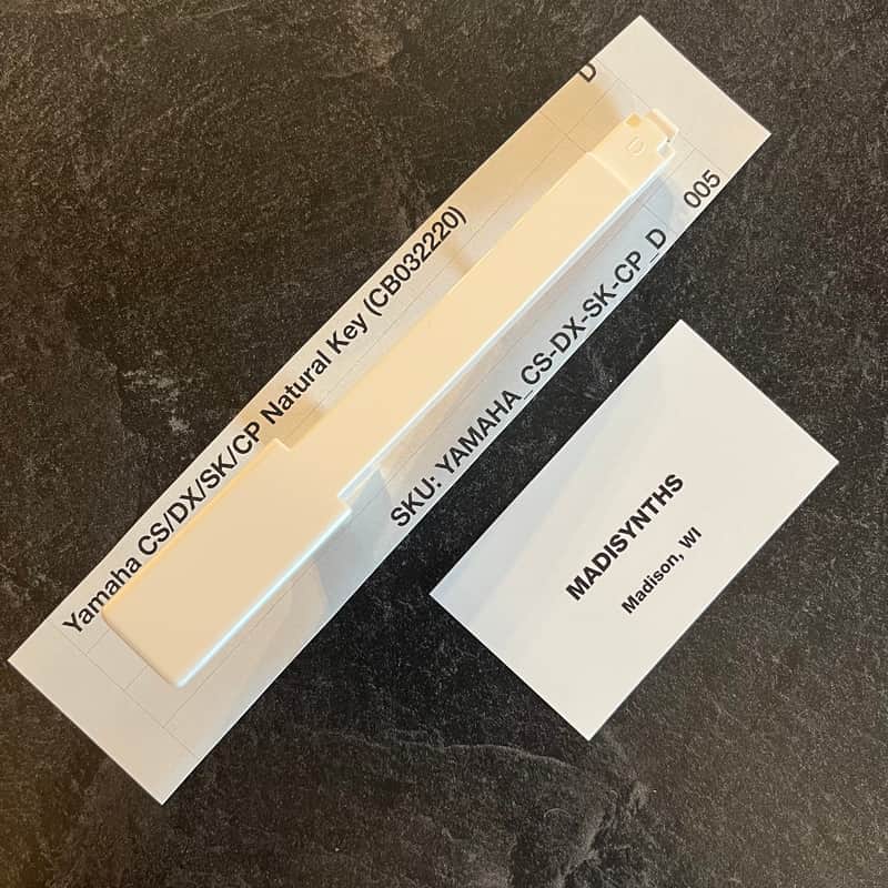 ORIGINAL Yamaha Replacement D Key (CB032220) for CS70M, CS5, CS15, CS15D, CS20, CS20M, CS40M, DX9, DX21, DX27, DX27S, SK20, SK30, CP10, CP11, CE20, PS10, PS20, YK10, and more image 1