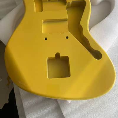yellow gloss alder wood Electric guitar body jazzmaster body image 1