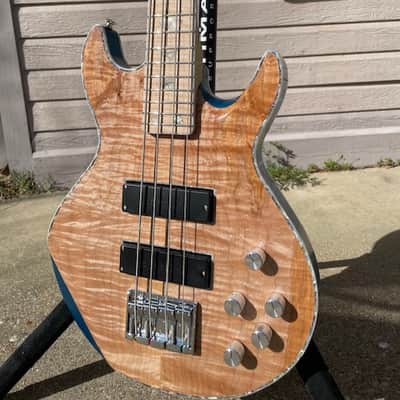 JLC Guitars Anaheim Bass - Natural, Aquamarine Metallic image 5