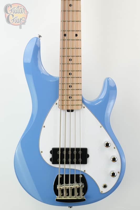 Sterling by Music Man StingRay Ray5 5-String Bass Chopper Blue image 1