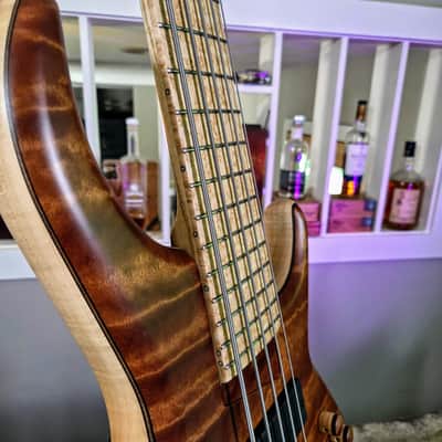MTD 535-24 with Quilted Makore Top, Flamed Maple Body & Birdseye Maple Fingerboard image 8